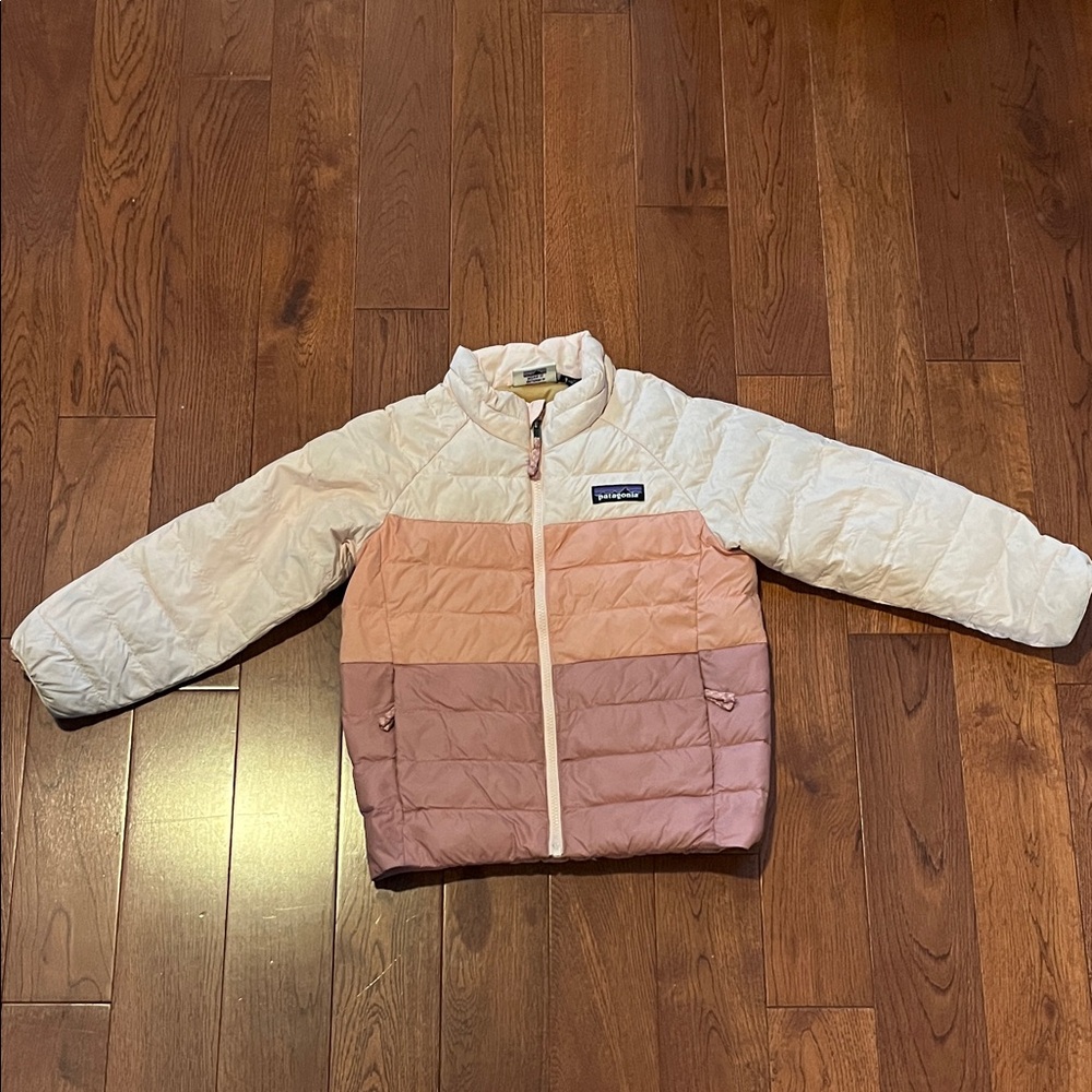Patagonia Kids' Puffer Jacket, Ombré Pink, 4T